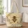 Amber Honeybee and Botanical Blooms for Cottagecore Kitchen Lovers and Garden Gatherings Quilted Tote Bag - 1