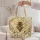 Amber Honeybee and Botanical Blooms for Cottagecore Kitchen Lovers and Garden Gatherings Quilted Tote Bag - 5