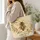 Amber Honeybee and Botanical Blooms for Cottagecore Kitchen Lovers and Garden Gatherings Quilted Tote Bag - 3