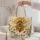 Art Nouveau Honey Bee and Blossoms for Cottage Garden Gift Giving Quilted Tote Bag - 5