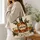 Rustic Whiskey Bottle and Glasses for Cabin Bar Nights, Bourbon Gifts for Friends Quilted Tote Bag - 3