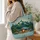 Celestial Mountain Campfire Scene for Rustic Outdoor Adventure Gifts Quilted Tote Bag - 3