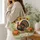 Autumn Turkey, Pumpkins And Sunflowers For Thanksgiving Gatherings And Harvest Season Quilted Tote Bag - 3