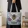 Celestial Honeybee with Violet Blooms for Cottagecore Nature Lovers and Bee Keepers Quilted Tote Bag - 4
