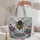 Celestial Honeybee with Violet Blooms for Cottagecore Nature Lovers and Bee Keepers Quilted Tote Bag - 5