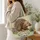 Rustic Porcupine Woodland Blooms for Cozy Cottage Living and Nature Lover Gift Giving Quilted Tote Bag - 3