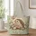 Hedgehog and Butterflies in a Cottage Garden for Cozy Woodland Nursery and Nature Quilted Tote Bag - 1
