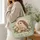 Hedgehog and Butterflies in a Cottage Garden for Cozy Woodland Nursery and Nature Quilted Tote Bag - 3