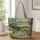 Crescent Moon Alligator Bayou Scene for Southern Nature Lovers and Swamp Fans Quilted Tote Bag - 1