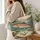Rainbow Trout Fly Fishing River Scene for Rustic Cabin Lodge Adventures and Anglers Quilted Tote Bag - 3