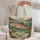 Rainbow Trout Fly Fishing River Scene for Rustic Cabin Lodge Adventures and Anglers Quilted Tote Bag - 5