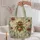 Art Nouveau Honeybee and Botanical Motif for Cottagecore Nature Lovers and Gardeners Quilted Tote Bag - 5