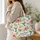 Hummingbird and Tropical Blooms for Everyday Errands and Springtime Gifts for Her Quilted Tote Bag - 3