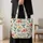 Hummingbird and Tropical Blooms for Everyday Errands and Springtime Gifts for Her Quilted Tote Bag - 4