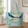 Celestial Manta Ray Beneath Starry Seas for Coastal Getaways and Ocean Lovers Gifts Quilted Tote Bag - 1