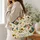 Farmhouse Hens, Sunflowers & Strawberries for Country Kitchen and Market Day Gifting Quilted Tote Bag - 3
