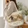Sheep Meadow Floral Flock for Cottagecore Garden Outings and Nature-Loving Friends Quilted Tote Bag - 3