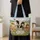 Three Calves in Wildflower Meadow with Butterflies for Spring Farmhouse Gift Lovers Quilted Tote Bag - 4