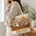 Autumn Kittens in a Woven Basket for Cozy Fall Cat Lovers and Seasonal Gift Giving Quilted Tote Bag - 3