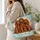 Three Irish Setter Puppies in a Floral Garden for Dog Lovers and Pet Moms Everyday Quilted Tote Bag - 3