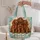 Three Irish Setter Puppies in a Floral Garden for Dog Lovers and Pet Moms Everyday Quilted Tote Bag - 5