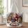 Santa and Woodland Animals Christmas Scene for Cozy Holiday Gifting and Winter Outings Quilted Tote Bag - 1