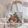 Woodland Rabbit and Hedgehog Christmas Cheer for Cozy Winter Holiday Gift Giving Quilted Tote Bag - 5
