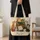 Ginger and Tabby Kittens Reading Among Books for Cozy Library Lovers and Cat Moms Gift for Her Quilted Tote Bag - 4