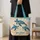 Blue Sea Turtles Coastal Shoreline Ocean Escape Gift For Beach Loving Summer Travelers Quilted Tote Bag - 4