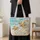 Golden Starfish and Turquoise Waves for Sunny Coastal Summer Getaways Quilted Tote Bag - 4