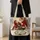 Santa and Children Christmas Celebration for Cozy Holiday Family Gatherings Quilted Tote Bag - 4