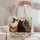 Ghost, Black Cat & Haunted House Halloween Scene for Autumn Nights and Gift Giving Quilted Tote Bag - 5