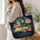 Celestial Dragon And Open Book Gift For Fantasy Readers And Midnight Story Lovers Quilted Tote Bag - 3