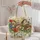 Colorful Hedgehog Wildflower Meadow Gift for Garden Lovers and Nature Loving Friends Quilted Tote Bag - 5