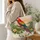 Scarlet Macaw Sunset Jungle Scene for Tropical Getaways and Bird Lovers Quilted Tote Bag - 3