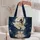 Moonlit Ballerina with Celestial Blooms for Dance Recitals and Ballet Lover Gifts Quilted Tote Bag - 5