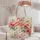 Pink Flamingo Pair With Hibiscus Blooms For Coastal Summer Beach Days And Getaways Quilted Tote Bag - 5