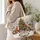 Woodland Deer, Fox And Rabbits Christmas Scene For Cozy Winter Holiday Celebrations Quilted Tote Bag - 3