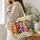 Colorful Patchwork Garden Cats for Whimsical Everyday Carry and Cat Lovers Quilted Tote Bag - 3