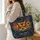 Midnight Wildflower and Butterfly Garden Scene for Autumn Nature Lovers and Gardeners Quilted Tote Bag - 3