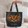 Midnight Wildflower and Butterfly Garden Scene for Autumn Nature Lovers and Gardeners Quilted Tote Bag - 5