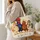 Whimsical Four Chicken Farmhouse Scene for Country Living and Farmhouse Fans Quilted Tote Bag - 3