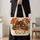 Autumn Cottage, Pumpkins and Maple Leaves for Cozy Fall Housewarming Gifts for Women Quilted Tote Bag - 4
