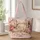 Vintage Sewing Machine and Pink Peonies for Creative Seamstresses and Craft Lovers Quilted Tote Bag - 1