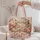 Vintage Sewing Machine and Pink Peonies for Creative Seamstresses and Craft Lovers Quilted Tote Bag - 5