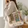 Vintage Bookshop Facade With Roses for Cozy Reading Days and Librarian Gifts for Book Lovers Quilted Tote Bag - 3
