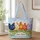 Colorful Farm Hens for Cheerful Country Home Living and Farmhouse Gifts Quilted Tote Bag - 1
