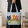 Colorful Farm Hens for Cheerful Country Home Living and Farmhouse Gifts Quilted Tote Bag - 4