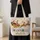 Santa Sleigh, Reindeer and Snowy Village for Cozy Christmas Celebrations and Winter Cheer Quilted Tote Bag - 4