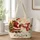 Santa Snowman Christmas Scene for Cozy Holiday Gifting and Winter Cheer Quilted Tote Bag - 1